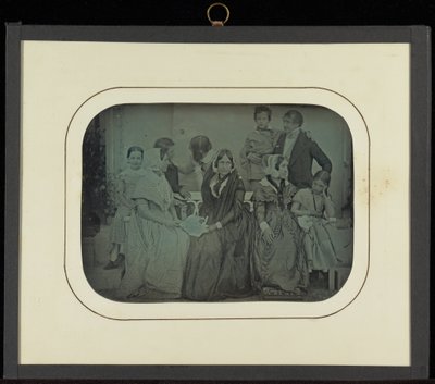 (Gruppenporträt von neun Mitgliedern der Familie Eynard-Lullin) von Jean Gabriel Eynard